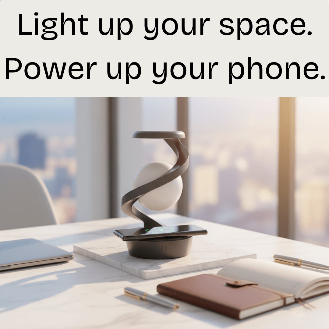 OrbitLight™ — Floating Light & Wireless Dock