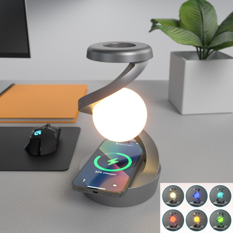 OrbitLight™ — Floating Light & Wireless Dock