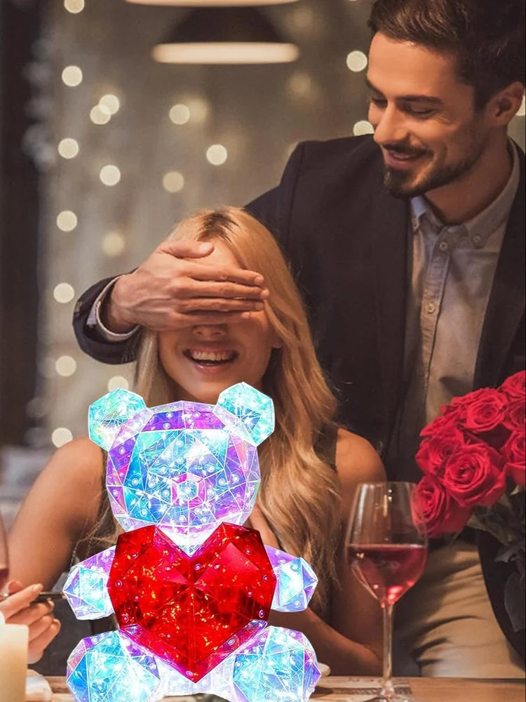 Colorful Teddy Bear Night Light