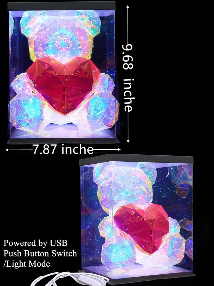 Colorful Teddy Bear Night Light