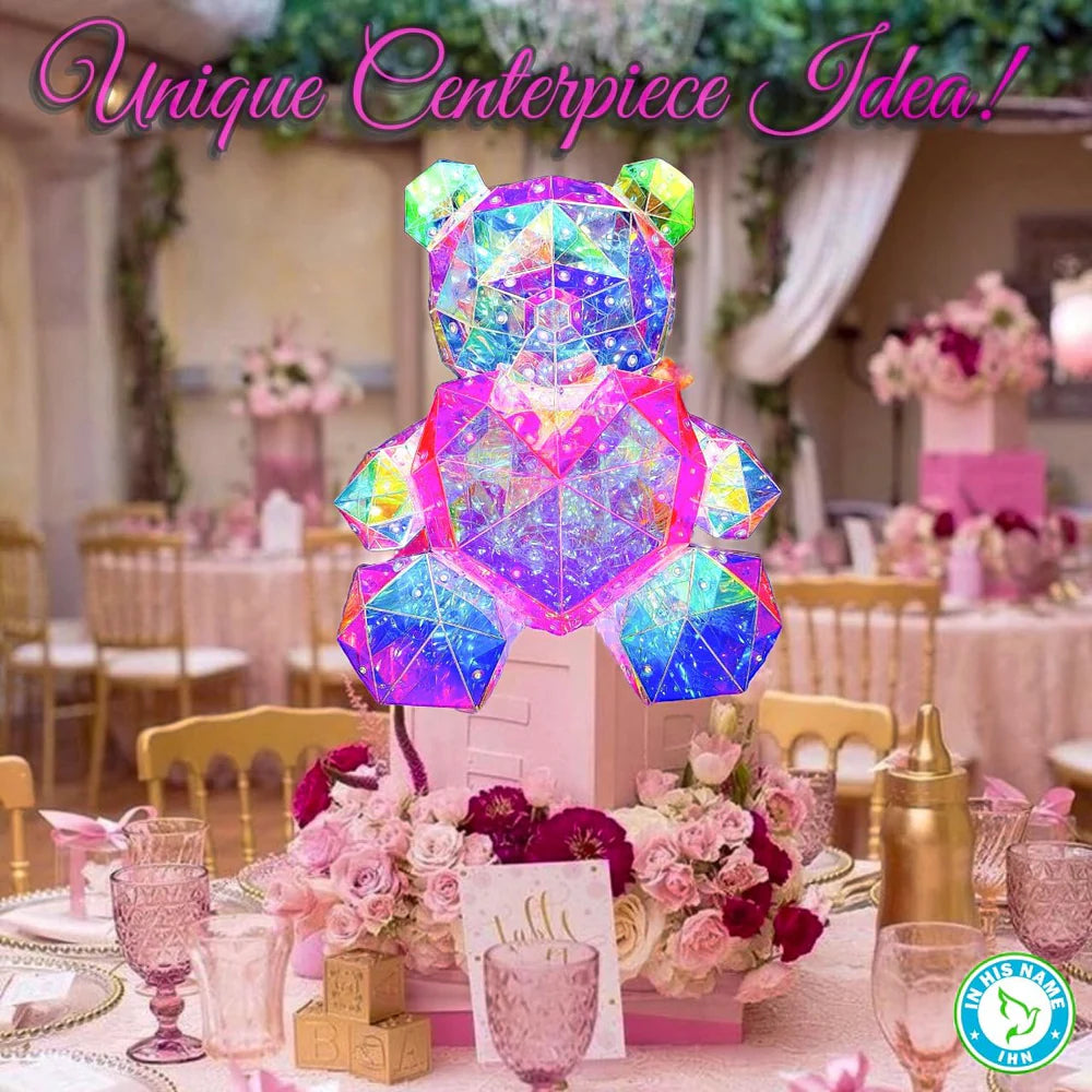 Colorful Teddy Bear Night Light