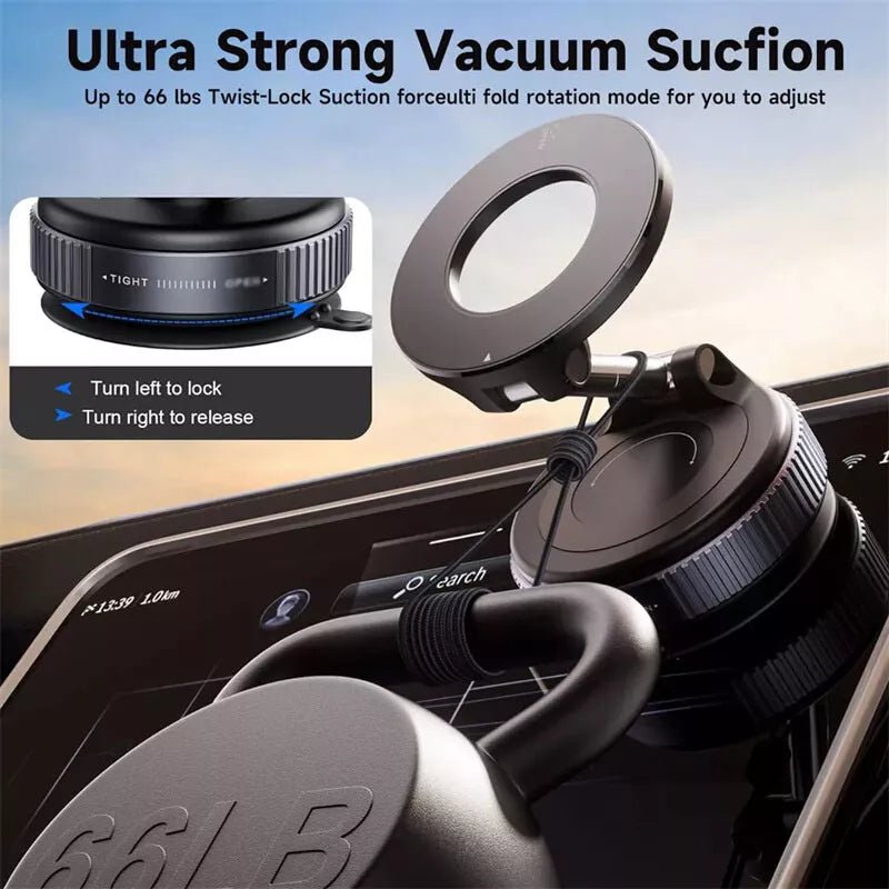 Strong Magnetic Car Phone Holder Foldable Design 360° - Blissway