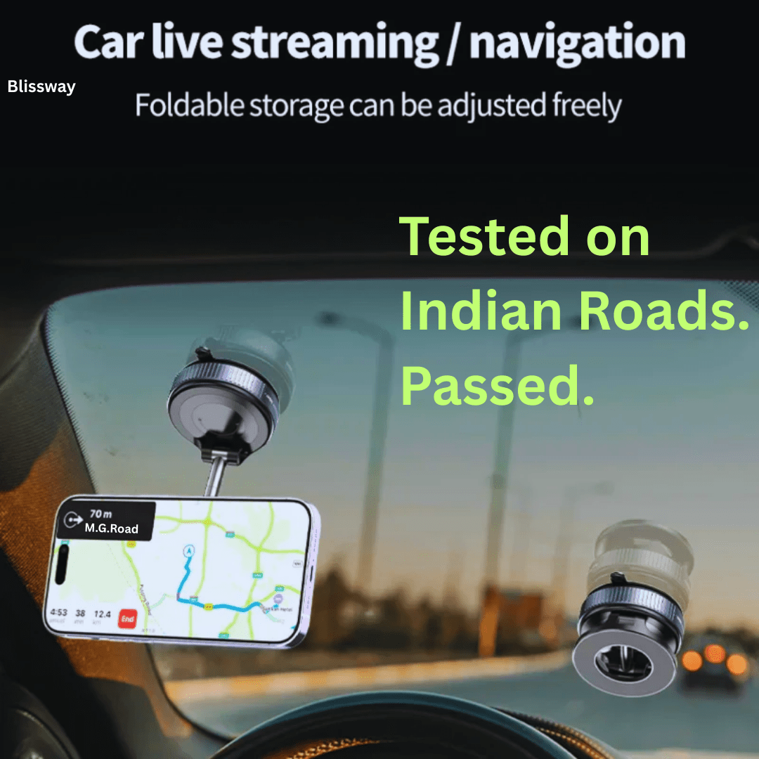 Strong Magnetic Car Phone Holder Foldable Design 360° - Blissway