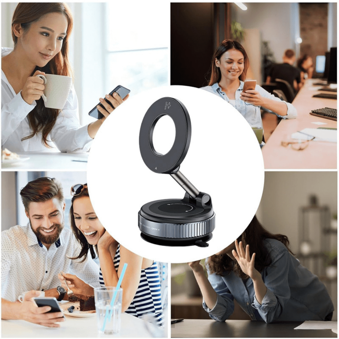 Strong Magnetic Car Phone Holder Foldable Design 360° - Blissway