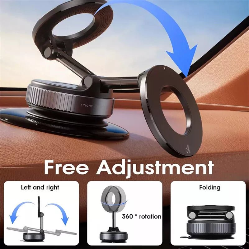 Strong Magnetic Car Phone Holder Foldable Design 360° - Blissway