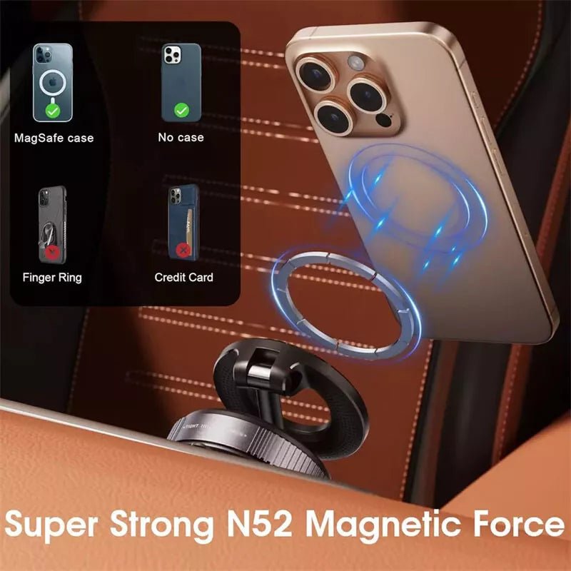 Strong Magnetic Car Phone Holder Foldable Design 360° - Blissway