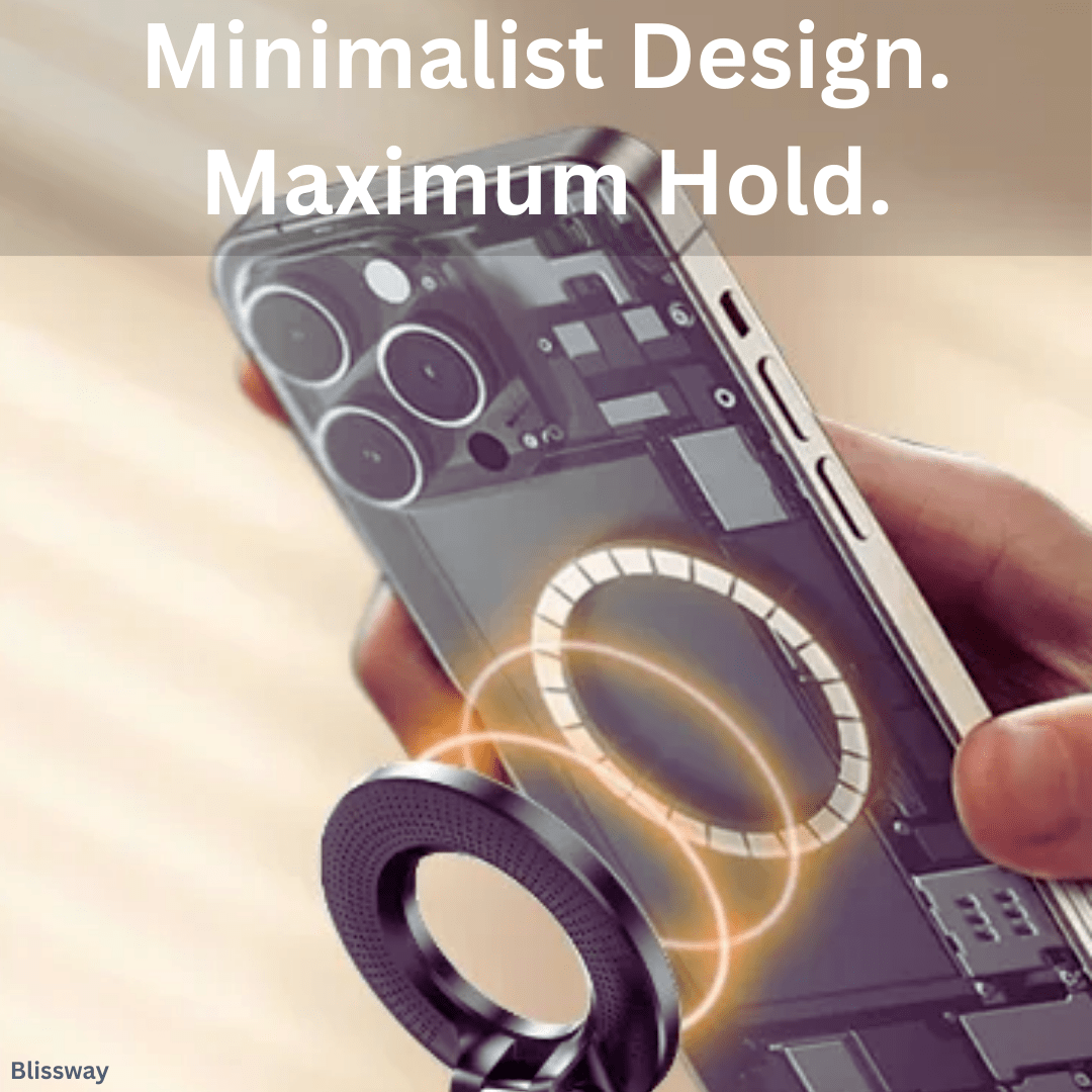 Strong Magnetic Car Phone Holder Foldable Design 360° - Blissway