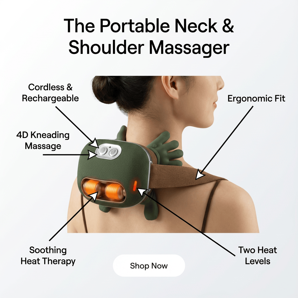 Portable Massager for Neck and Shoulder