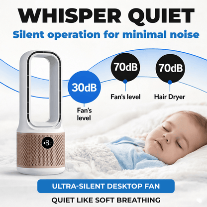 AirLuxe™ Bladeless Desk Fan