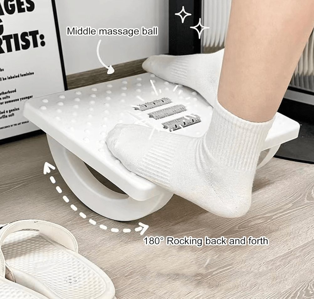Rocking Foot Rest Massage With Rollers