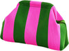 Green Pink With Thick Stripes