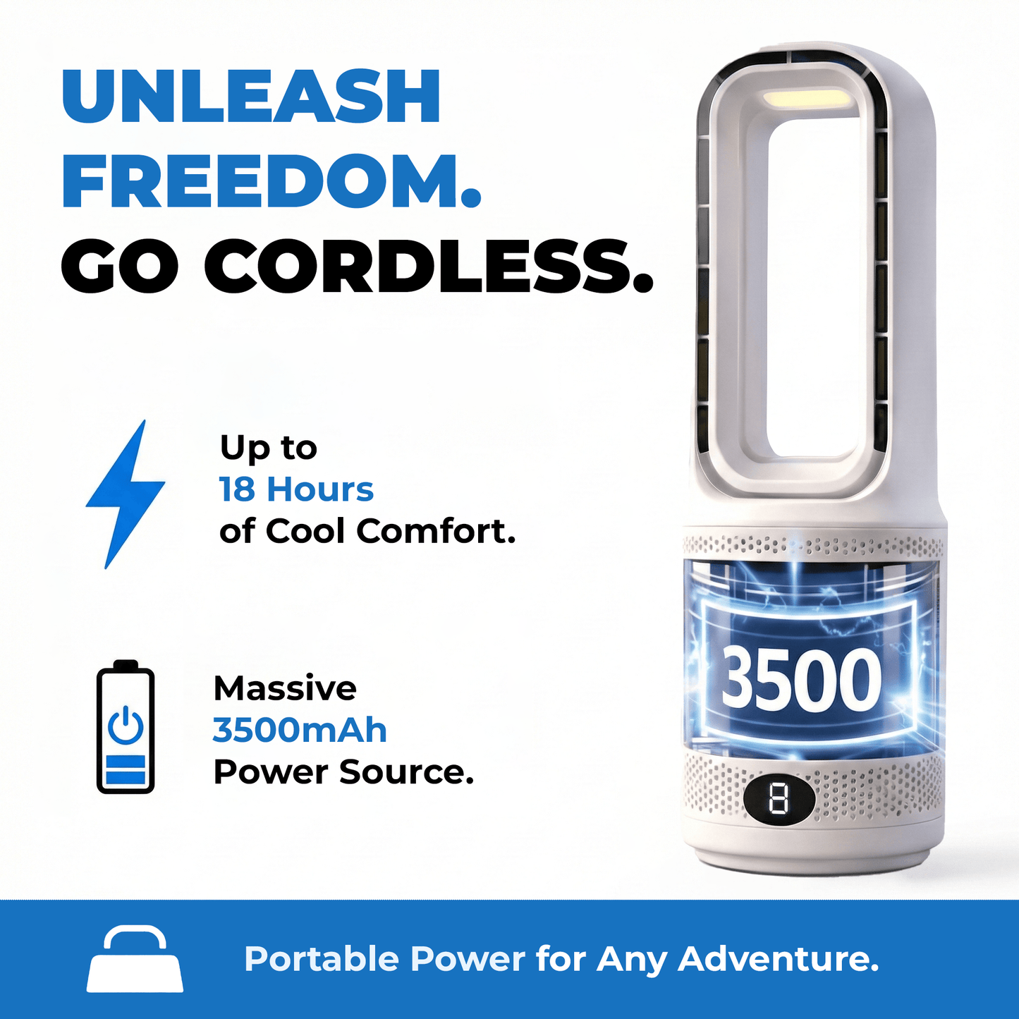 AirLuxe™ Bladeless Desk Fan