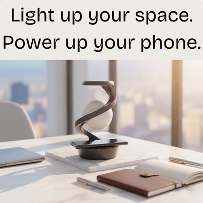 OrbitLight™ — Floating Light & Wireless Dock