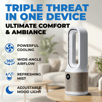 AirLuxe™ Bladeless Desk Fan