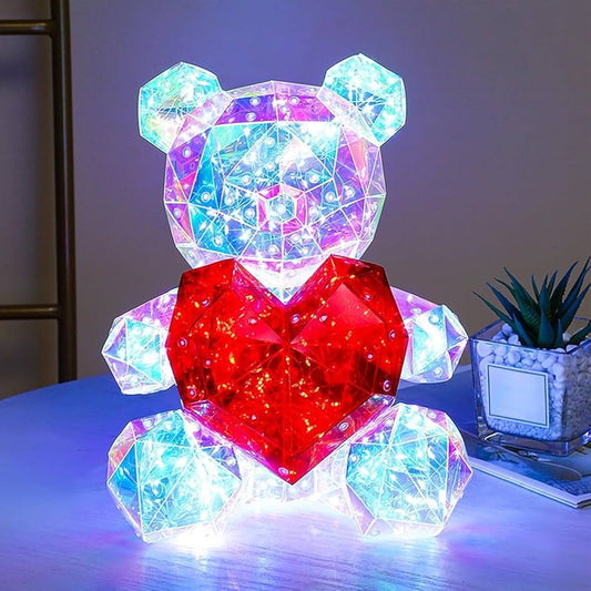 Colorful Teddy Bear Night Light