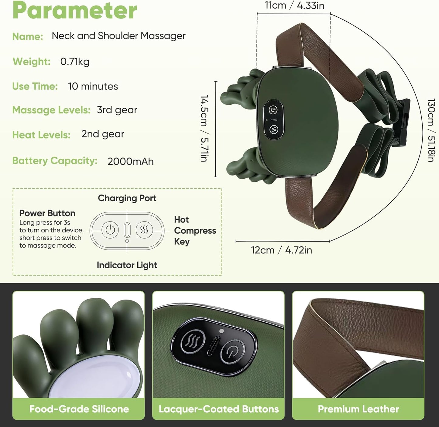 Portable Massager for Neck and Shoulder