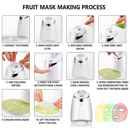 Face Mask Maker Machine Facial Treatment DIY Automatic Fruit Natural Vegetable Collagen Home Use Beauty Skin SPA Care