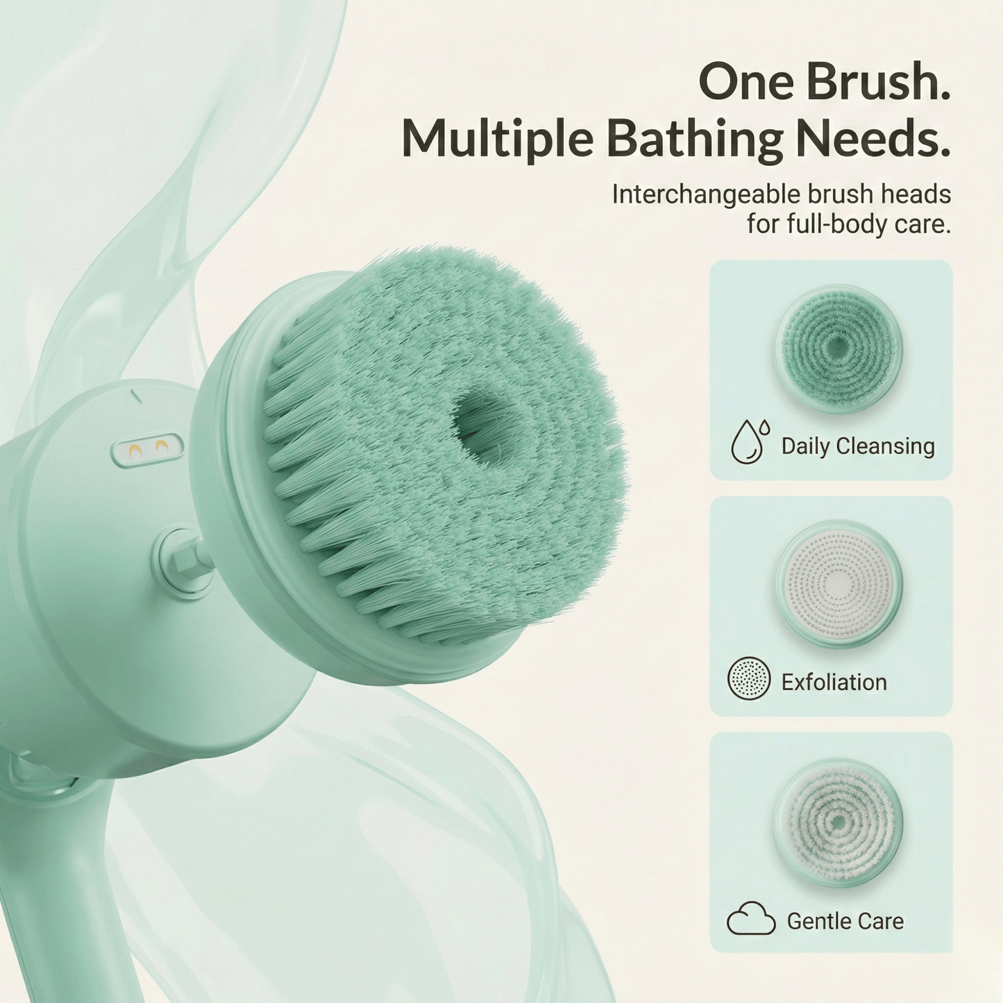 DermaRinse™ – Dermatologist-Inspired Electric Shower Brush