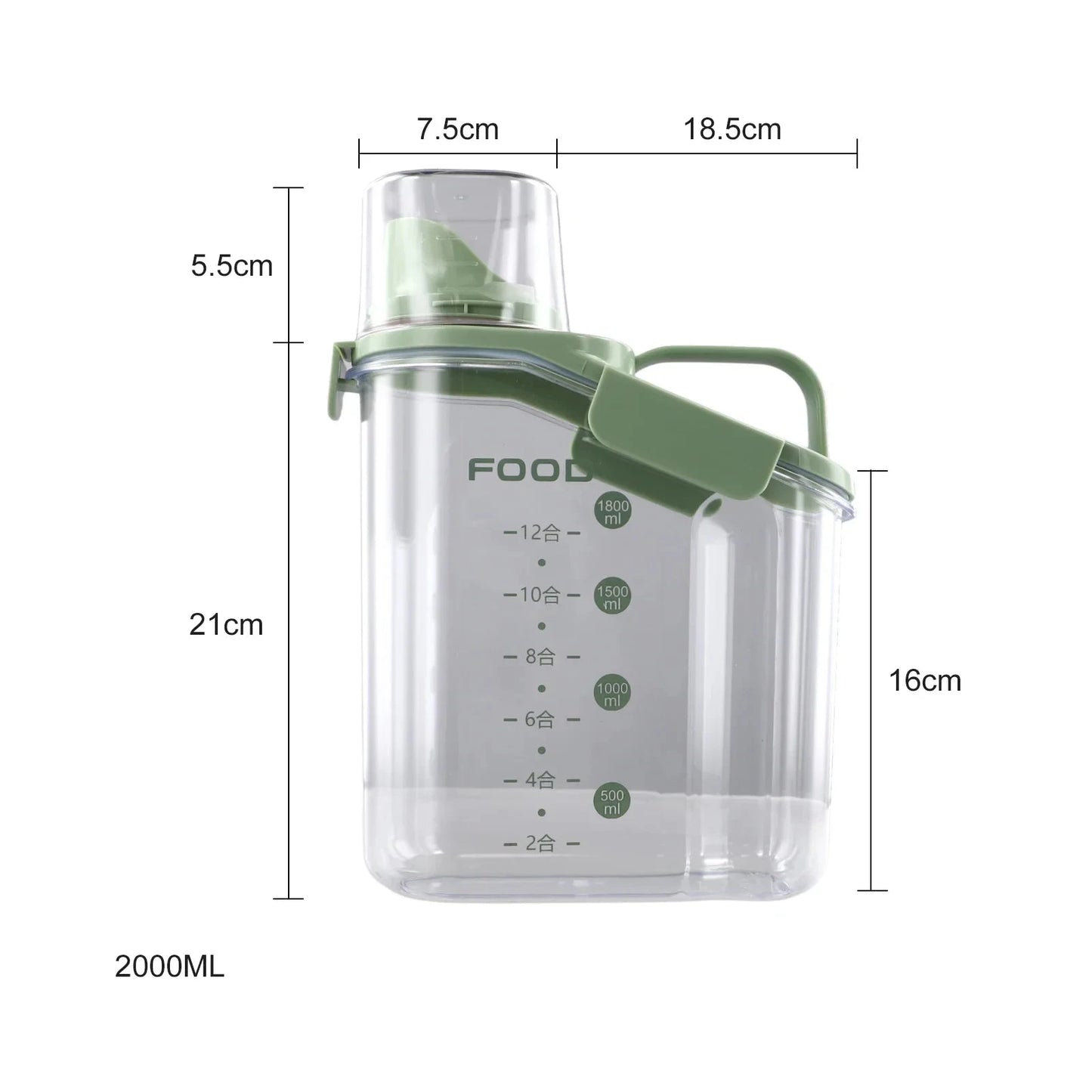Transparent Moisture-Proof Storage Jar