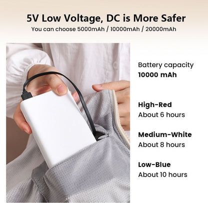 Portable USB Heated Shawl Heating Blanket Washable Leg Cover Shawl Electric Blanket