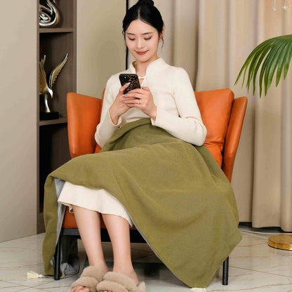 Portable USB Heated Shawl Heating Blanket Washable Leg Cover Shawl Electric Blanket