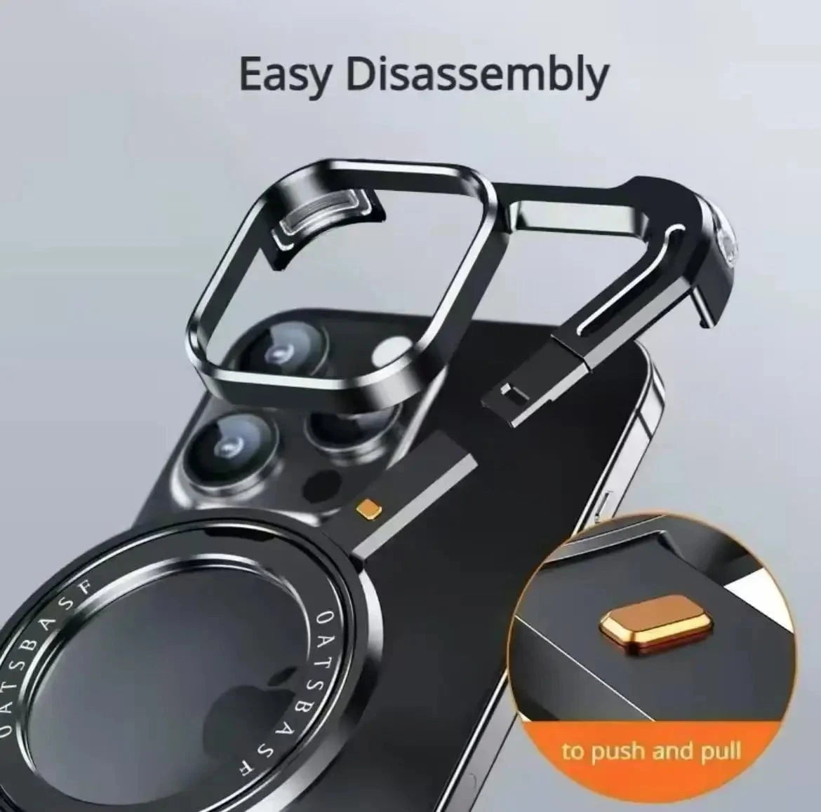Magnetic Phone Case With Rotating Stand