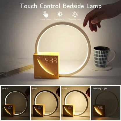 Blonbar Bedside Lamp – Smart Touch Lamp with Sounds & Alarm