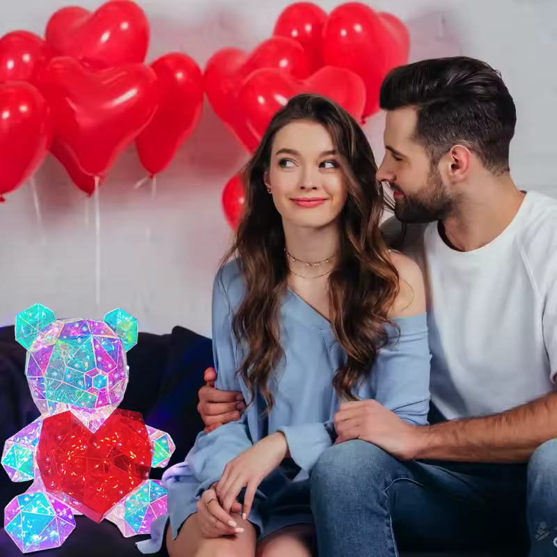 Colorful Teddy Bear Night Light