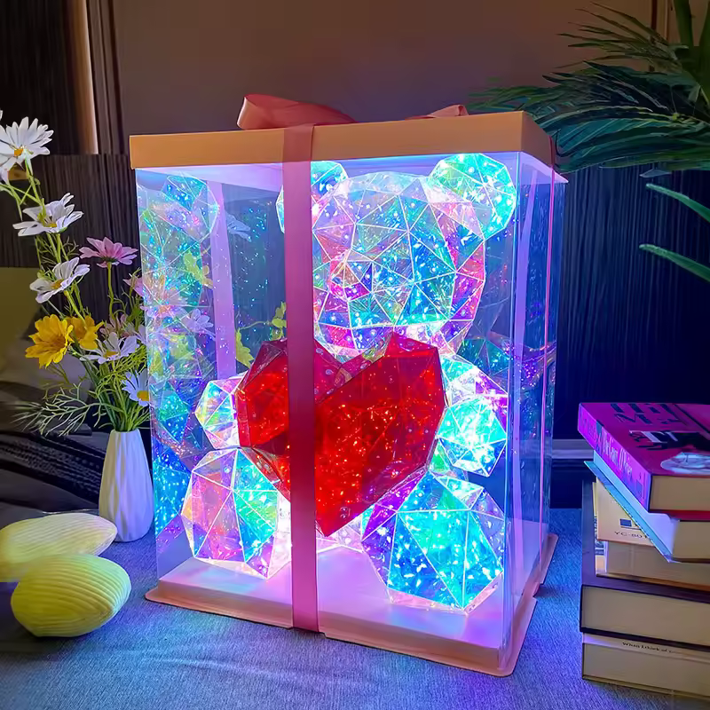 Colorful Teddy Bear Night Light