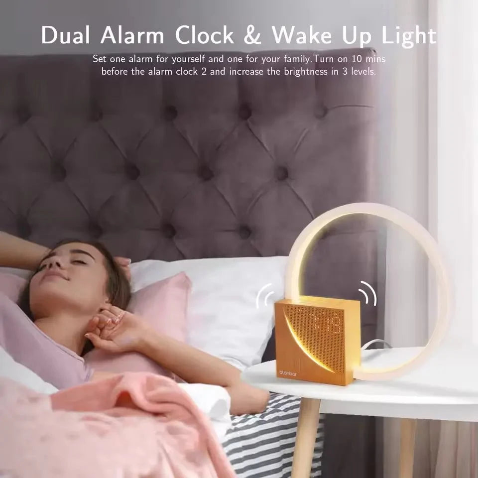 Blonbar Bedside Lamp – Smart Touch Lamp with Sounds & Alarm