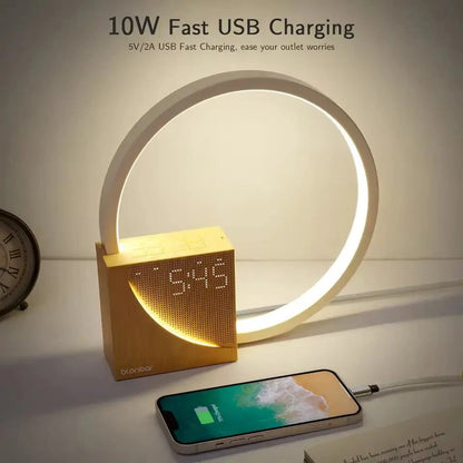 Blonbar Bedside Lamp – Smart Touch Lamp with Sounds & Alarm