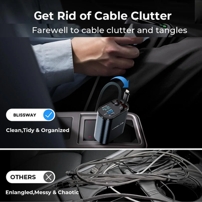 4 IN 1 Retractable Car Charger