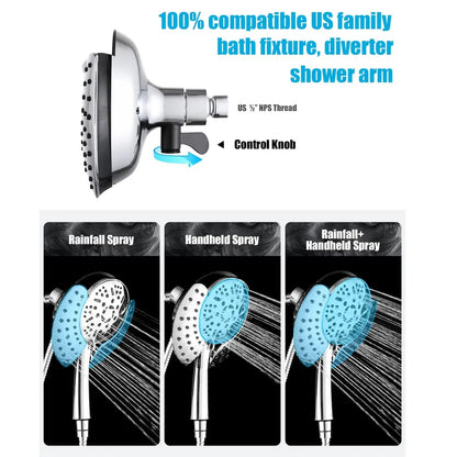 Detachable 2-in-1 Shower Head Set