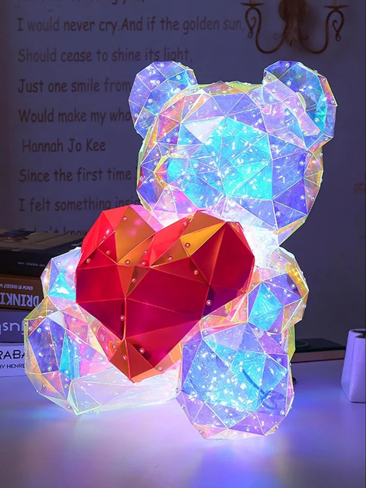 Colorful Teddy Bear Night Light