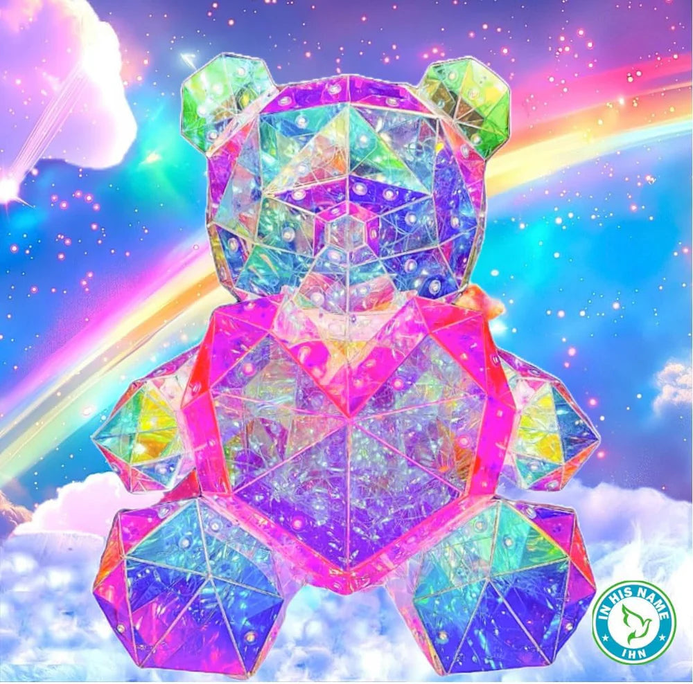 Colorful Teddy Bear Night Light
