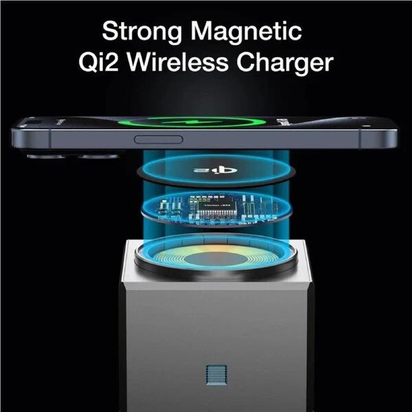 MagCube | 3 - in - 1 Wireless Charging Station (Qi2 Certified) - Blissway