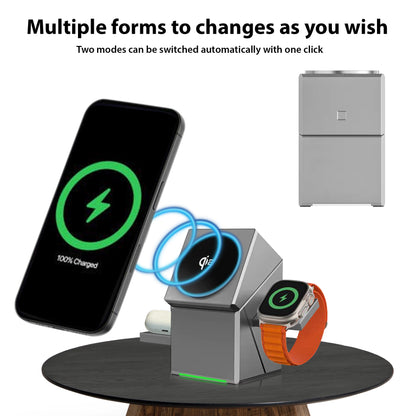 MagCube | 3 - in - 1 Wireless Charging Station (Qi2 Certified) - Blissway