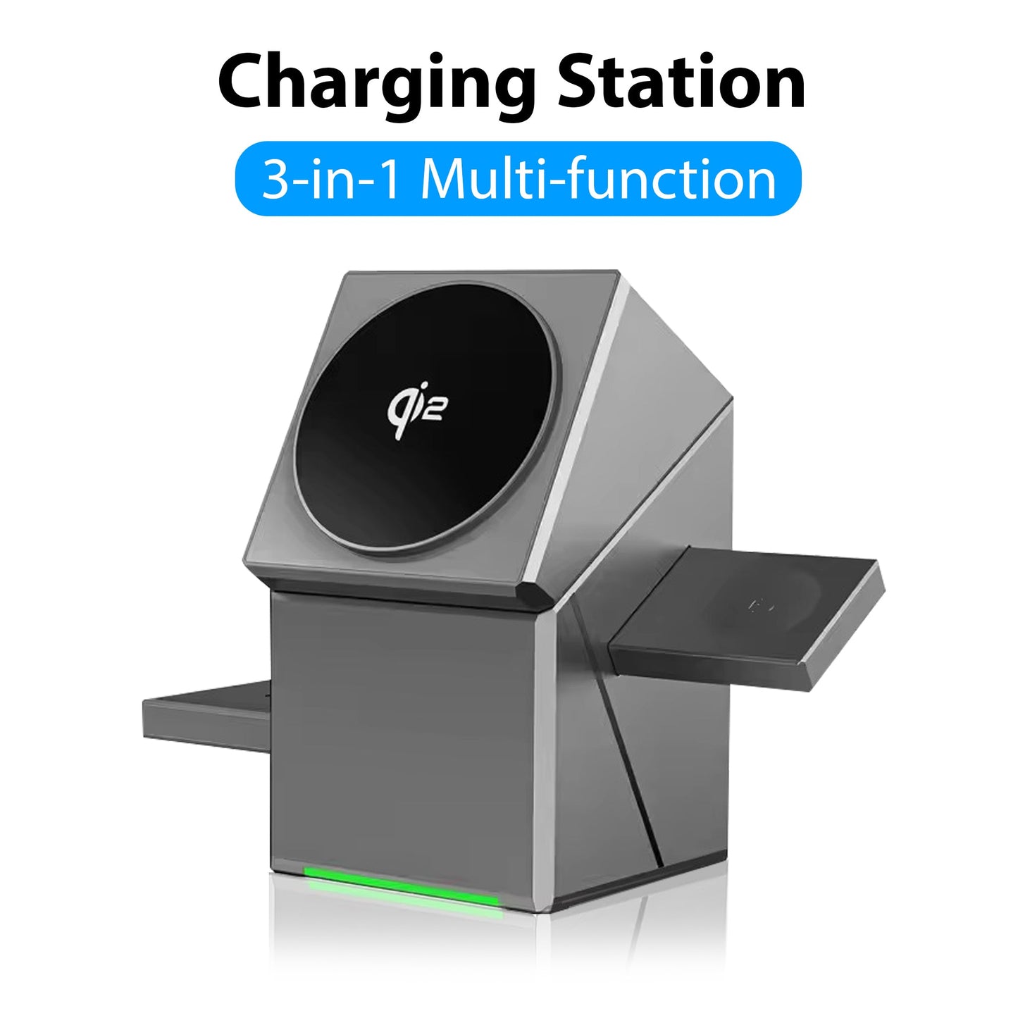MagCube | 3 - in - 1 Wireless Charging Station (Qi2 Certified) - Blissway