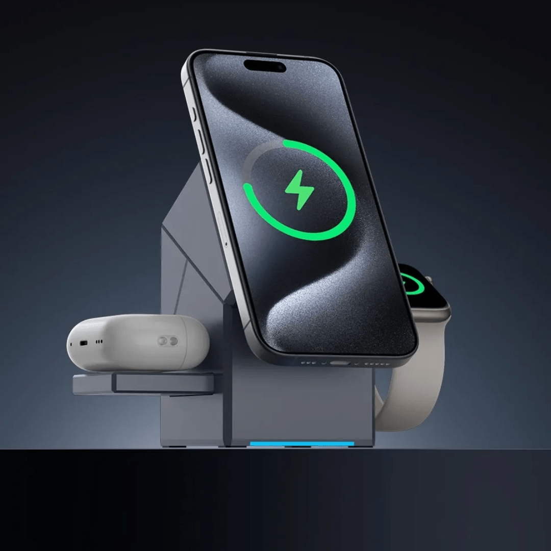 MagCube | 3 - in - 1 Wireless Charging Station (Qi2 Certified) - Blissway