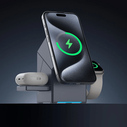 MagCube | 3 - in - 1 Wireless Charging Station (Qi2 Certified) - Blissway