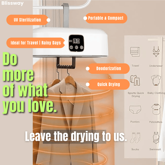 Portable Foldable Dryer – Compact and Efficient for Home or Travel - Blissway