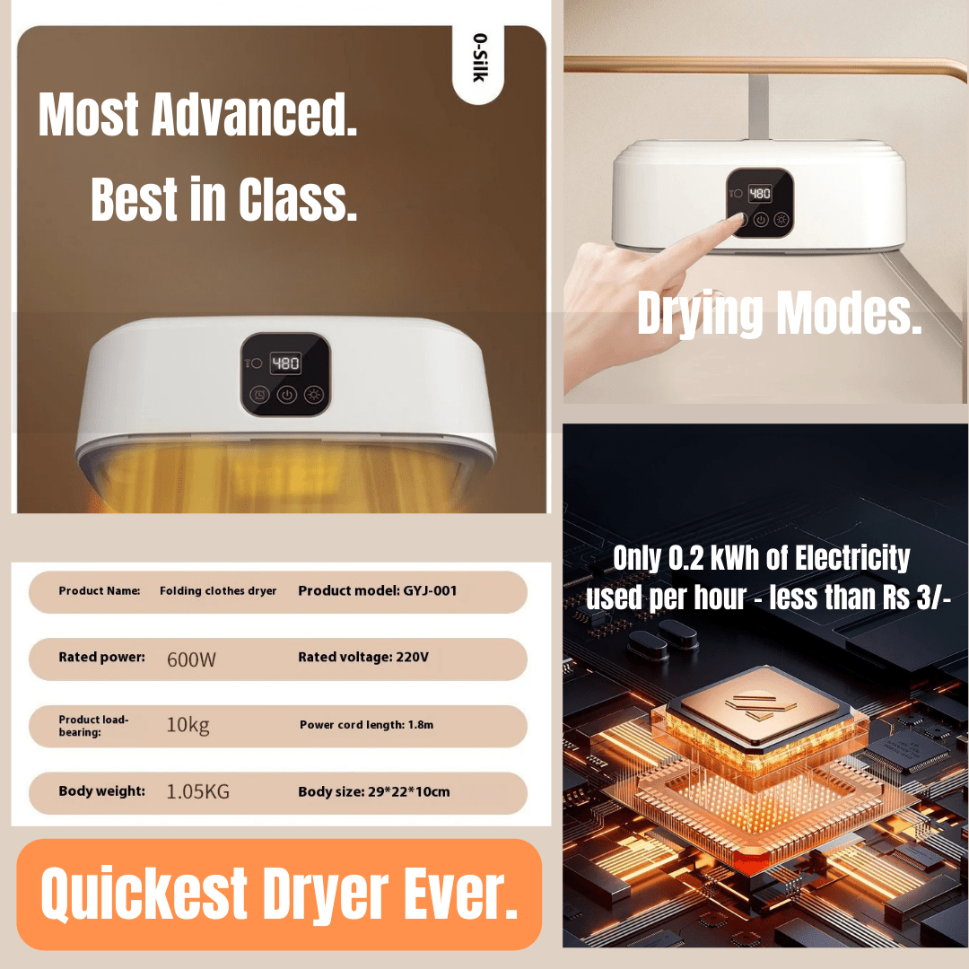 Portable Foldable Dryer – Compact and Efficient for Home or Travel - Blissway