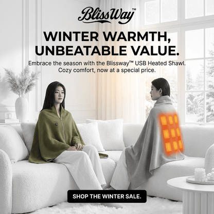 Portable USB Heated Shawl Heating Blanket Washable Leg Cover Shawl Electric Blanket