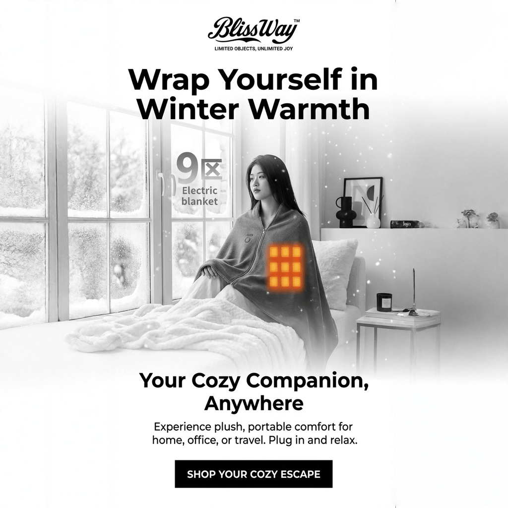 Portable USB Heated Shawl Heating Blanket Washable Leg Cover Shawl Electric Blanket